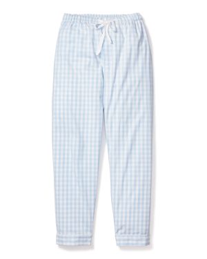 Men's Light Blue Gingham Pant Separates