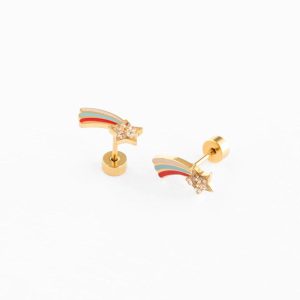 Shooting Star Stud Earrings