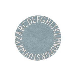 Washable Rug ABC Natural Vintage Blue