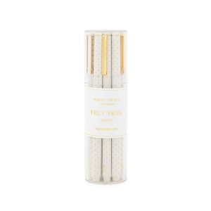Rose Pin Dot Bulk Felt Pen Set (Set of 12)