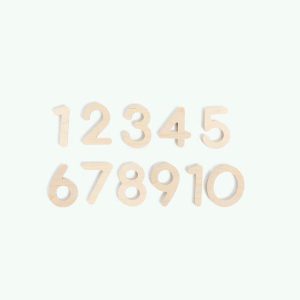 Wooden Numbers