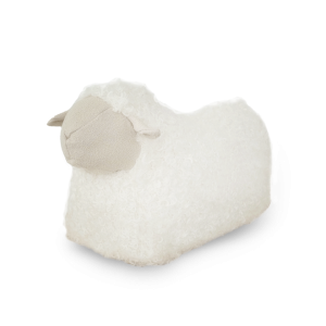 Baa Baa Sheep Cream Pouf Cover