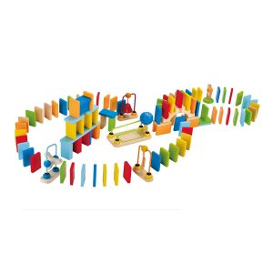 Wooden Domino Ball Set: Dynamo - 107 Pieces