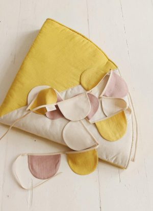 Linen “Powder Pink Circus” Garland with Half Moons