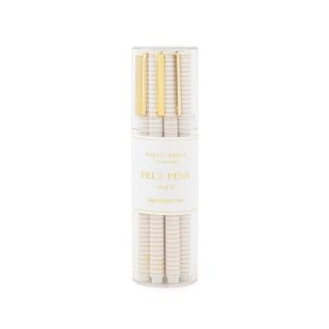 Rose Stripe Bulk Felt Pen Set (Set of 12)
