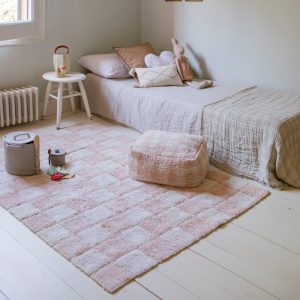 Pouf Vichy Rose