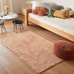 Washable Rug Mini Dot Rose
