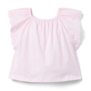 Eyelet Trim Top