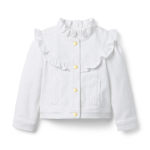 Denim Ruffle Jacket
