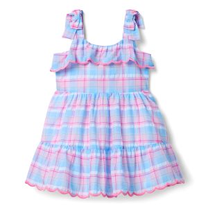 Plaid Ruffle Dress