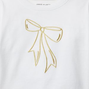 Embroidered Bow Top